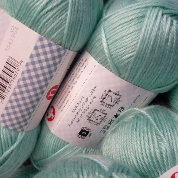 6 Skeins - Storybook Lullaby Yarn in Mint, Stitch Studio by Nicole - Picture 2 of 9